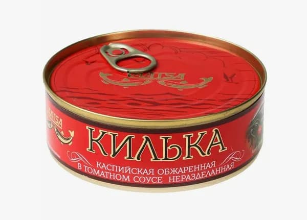Килька каспийская в томатном соусе неразделанная 240гр