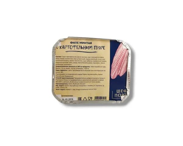 Филе минтая с картофельным пюре 1/300